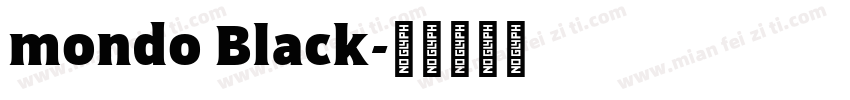 mondo Black字体转换